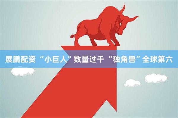 展鵬配资 “小巨人”数量过千 “独角兽”全球第六