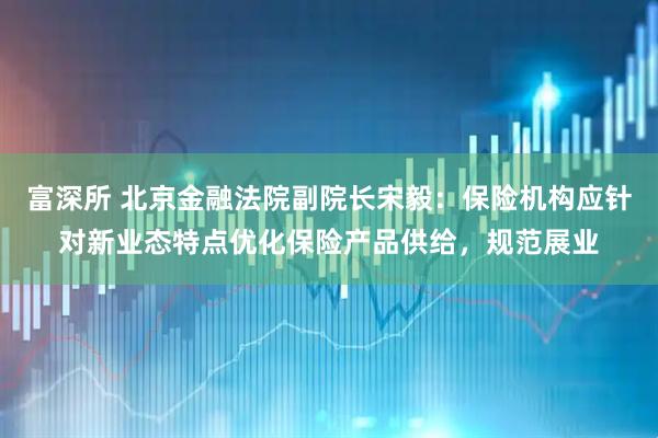 富深所 北京金融法院副院长宋毅：保险机构应针对新业态特点优化保险产品供给，规范展业